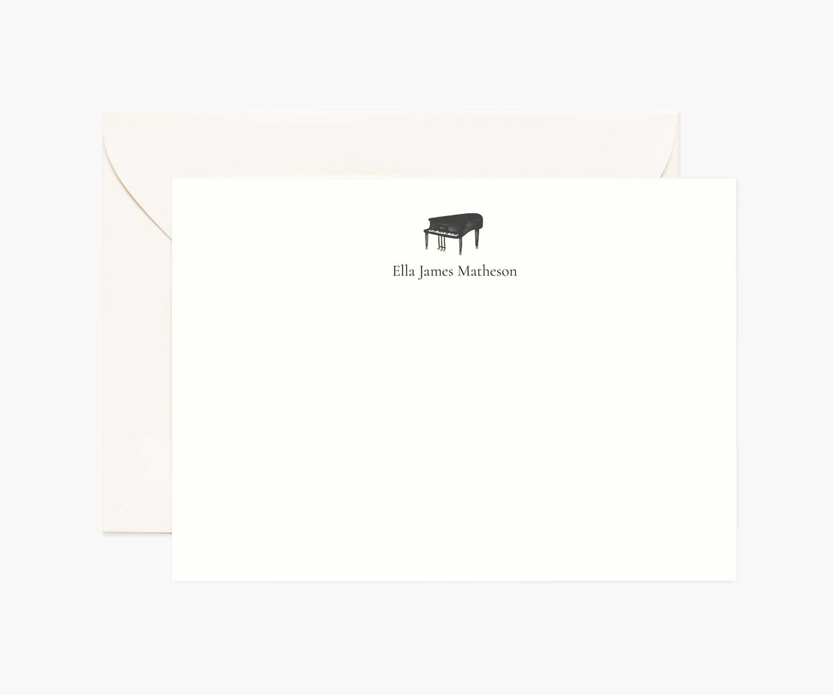 Arts Personalized Stationery - Piano