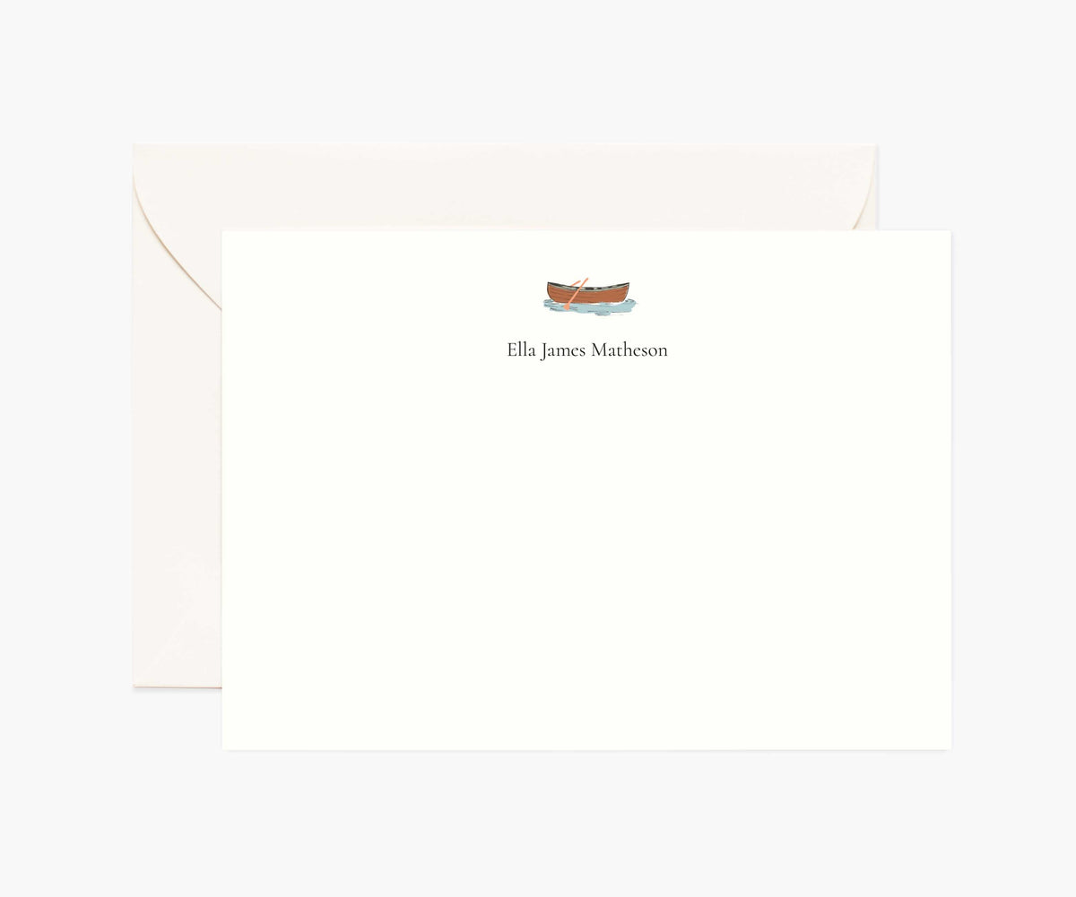 Activities Personalized Stationery - Canoe