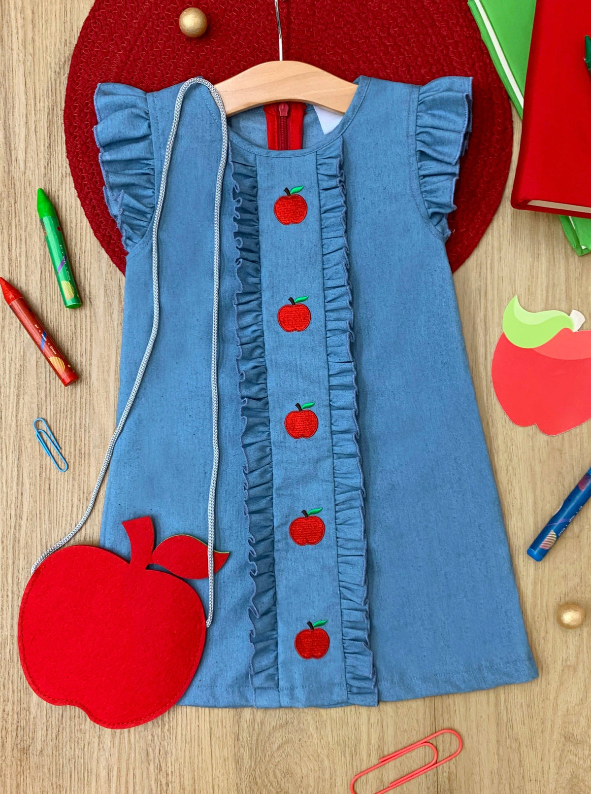 A is For Apple Denim Dress