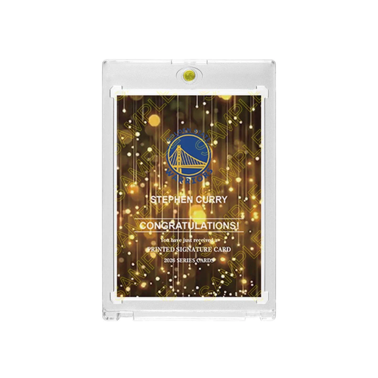 Warriors Stephen Curry Basketball Collectible Card with Display Case