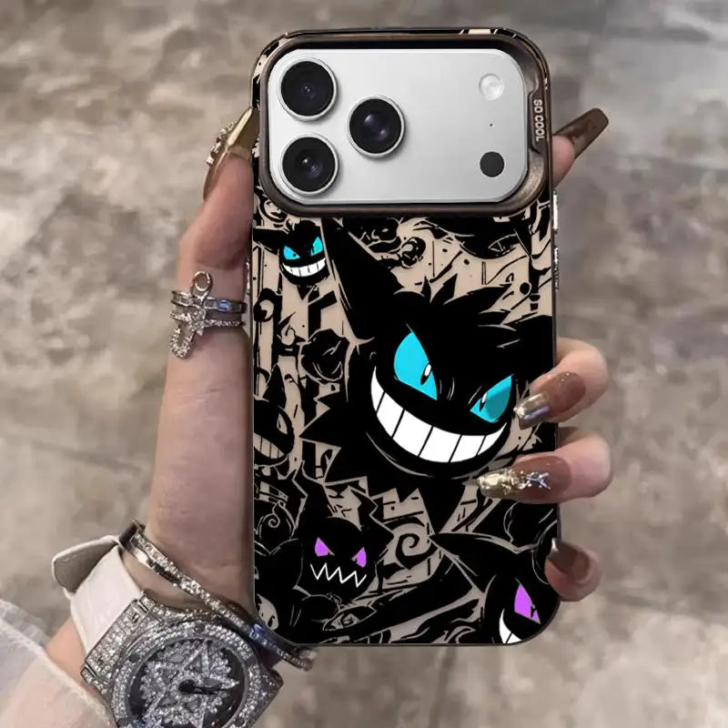 Cute Gengar Haunter Gastly Phone Case For iPhone
