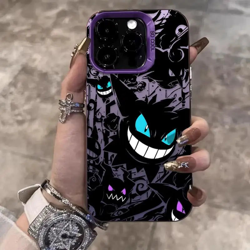 Cute Gengar Haunter Gastly Phone Case For iPhone