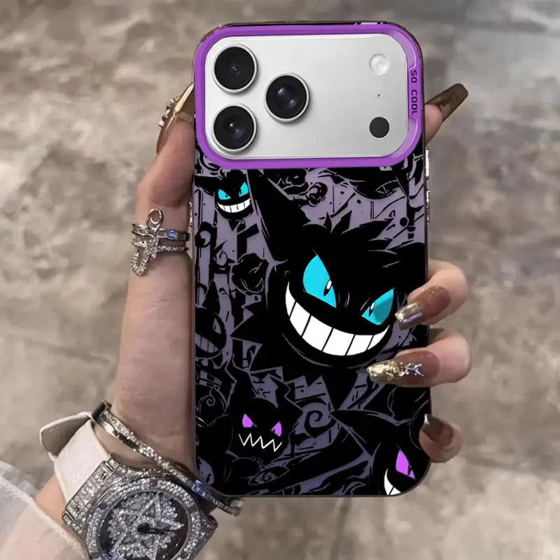 Cute Gengar Haunter Gastly Phone Case For iPhone