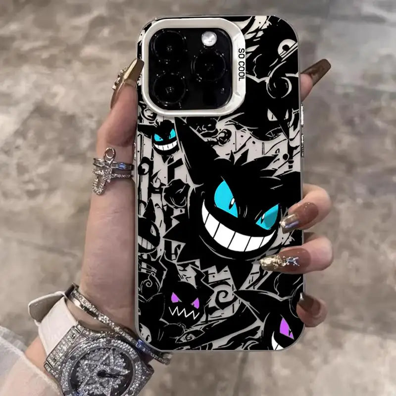 Cute Gengar Haunter Gastly Phone Case For iPhone
