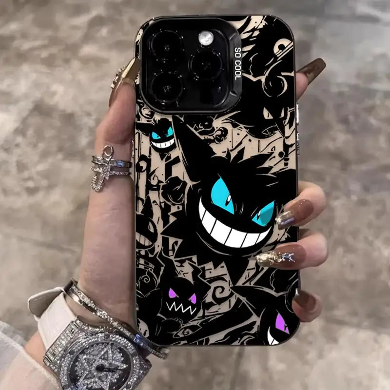 Cute Gengar Haunter Gastly Phone Case For iPhone