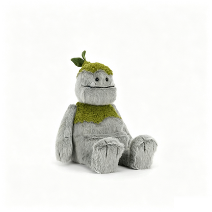 Cute Moss Forest Creature Plush Toy, Soft Fluffy Leaf‑Head Stuffed Monster Doll, Cuddly Collectible Gift for Kids & Plush Lovers