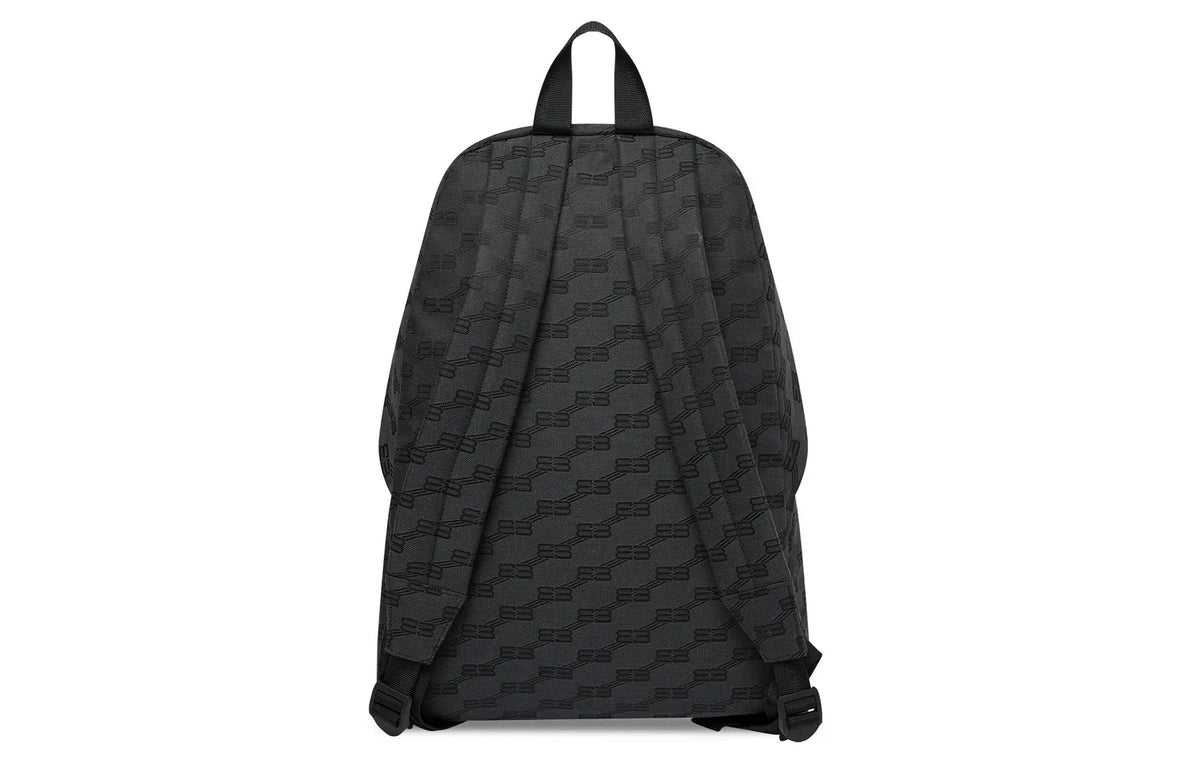 Balenciaga BB Monogram Signature Medium Backpack 'Black' 713044210HH1061