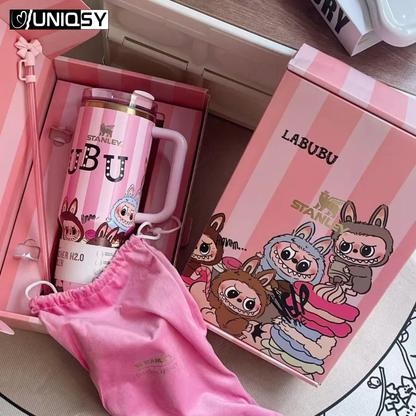 Stanley Labubu Pink 40 OZ Tumbler - Limited Edition