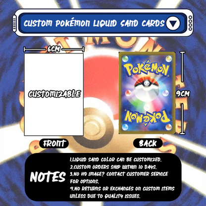 Zeraora V Card Quicksand Keychain