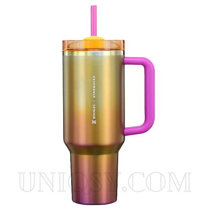 The Quencher 40 OZ Stanley Neon Flowstate Tumbler