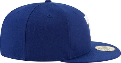 MLB Authentic On Field Texas Rangers Blue 59FIFTY Fitted Cap