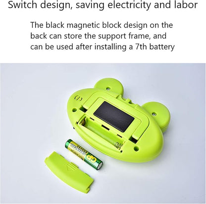 Kitchen Timer, Cute Cartoon Animal Countdown Timer, Digital Cooking with Magnetic, LCD Large-Screen Visual Clock, Hangable Alarm Clock with Stand，for Cooking Bake Sport Game (Timer-QW)