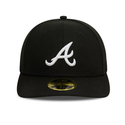 Atlanta Braves MLB Black Low Profile 59FIFTY Fitted Cap