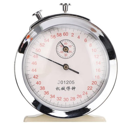 Mechanical Stopwatch Round Dial 0.2s 60 Second Sports Count Timer for Physical Experiments Running Cycling J01205