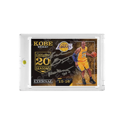 Lakers Kobe Bryant Eternal 20 Seasons Signature Basketball Card with Display Case