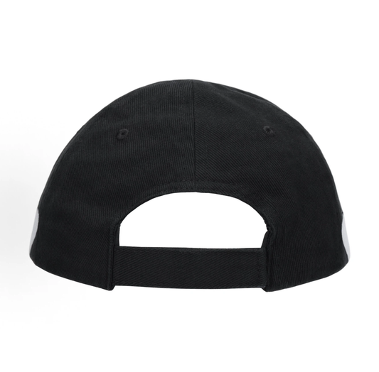 Balenciaga Side Graphic Logo Baseball Cap Unisex Black
