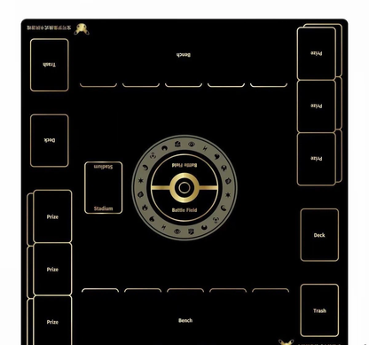 Pokemon TCG 30th Anniversary 2-Player Rubber Playmat, Trading Card Game Battle Mat, Pokemon Game Accessories for Card Battles