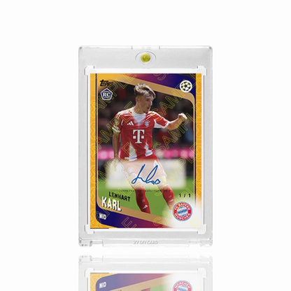 Lennart Karl RC Facsimile Signature Football Card Fan Made, With Magnetic Protective Card Case