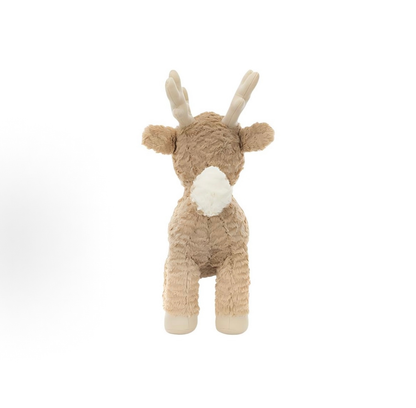 Christmas Reindeer Stuffed Animal Plush Toy, 30cm Soft Standing Deer Plushie, Cute Holiday Gift for Kids Baby Shower