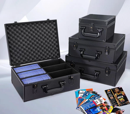 Lockable Portable Graded Card Slab Storage Box for PSA/BGS Graded Cards