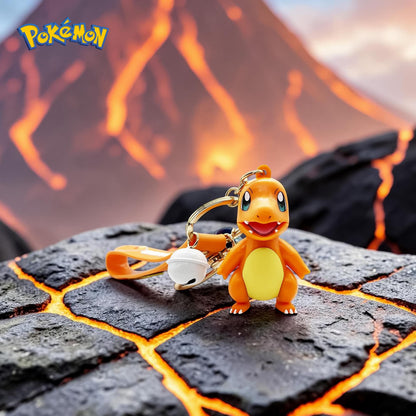 Pokemon 3D Figural Keychain With Printed Strap | Charmander