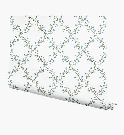 Bellflower Wallpaper - White