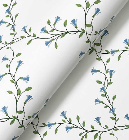 Bellflower Wallpaper - White