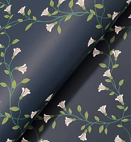 Bellflower Wallpaper - Navy