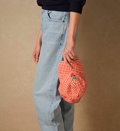 Baseball Cap - Gingham Cherries